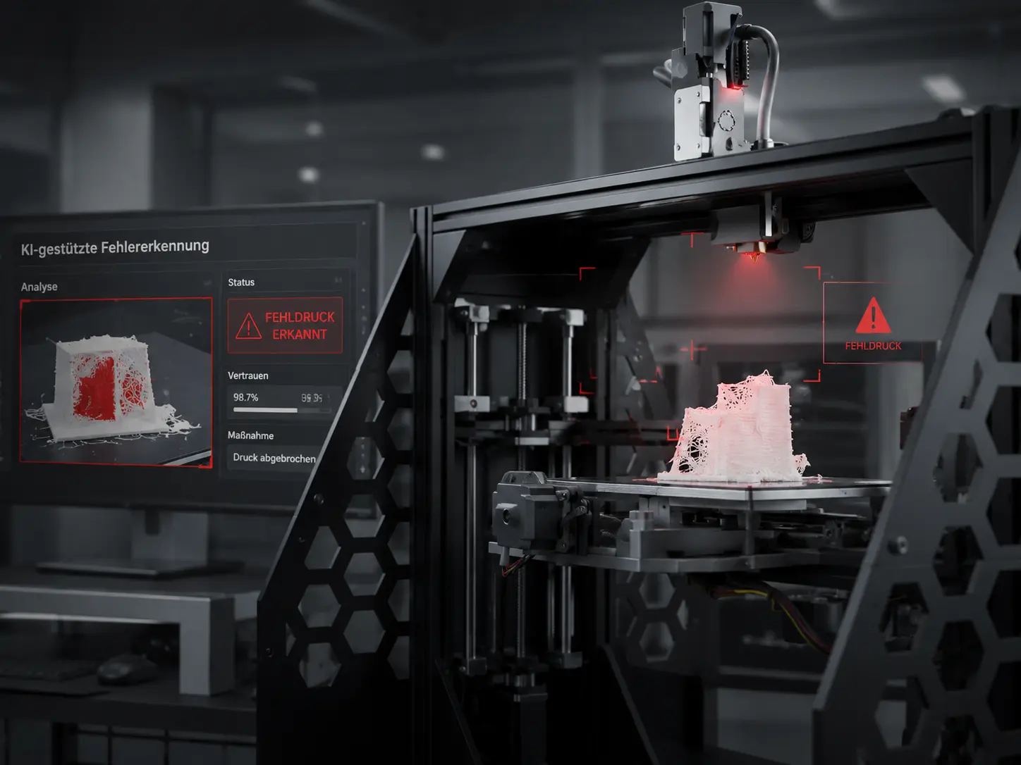 Kamerabasierte Fehldruckerkennung im 3D-Druck