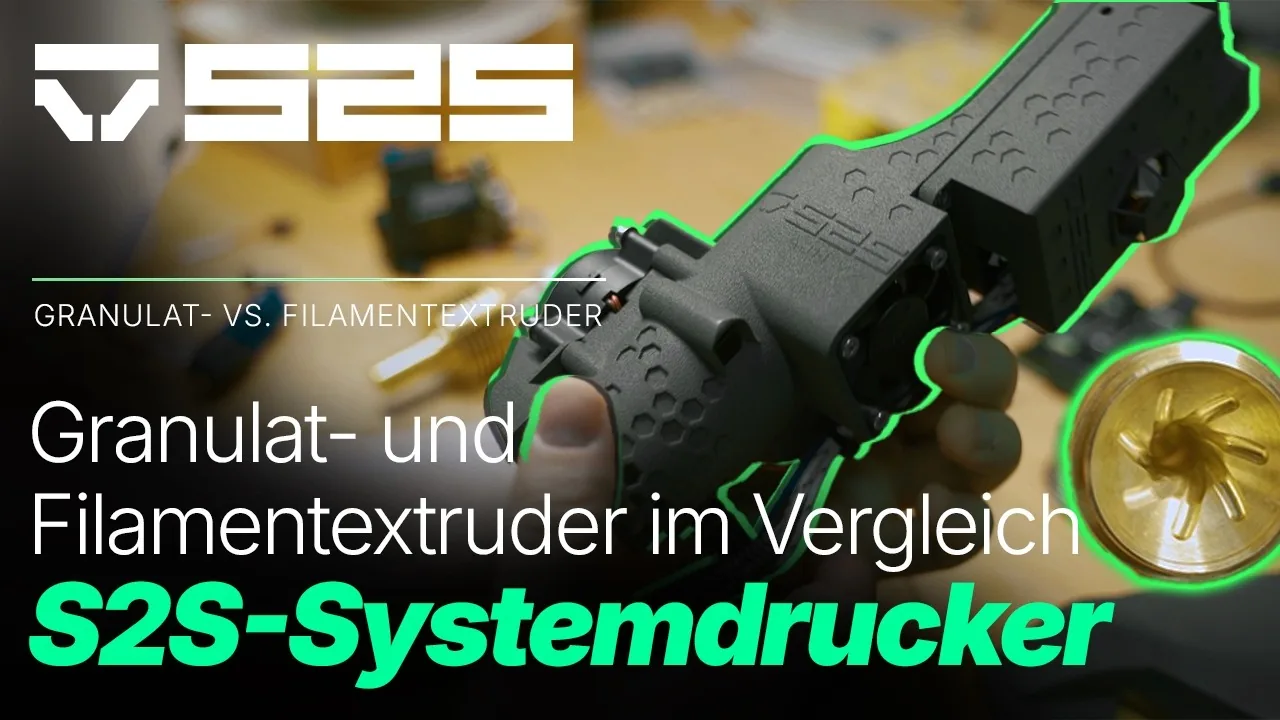 Granulatextruder und Filamentextruder im Vergleich bei der S2S-Systemdrucker GmbH