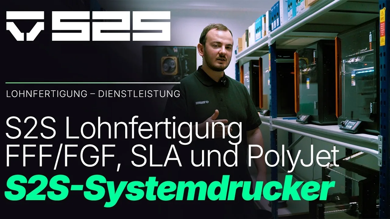 Lohnfertigung bei der S2S-Systemdrucker GmbH: Filament-, Granulat- und Keramikdruck
